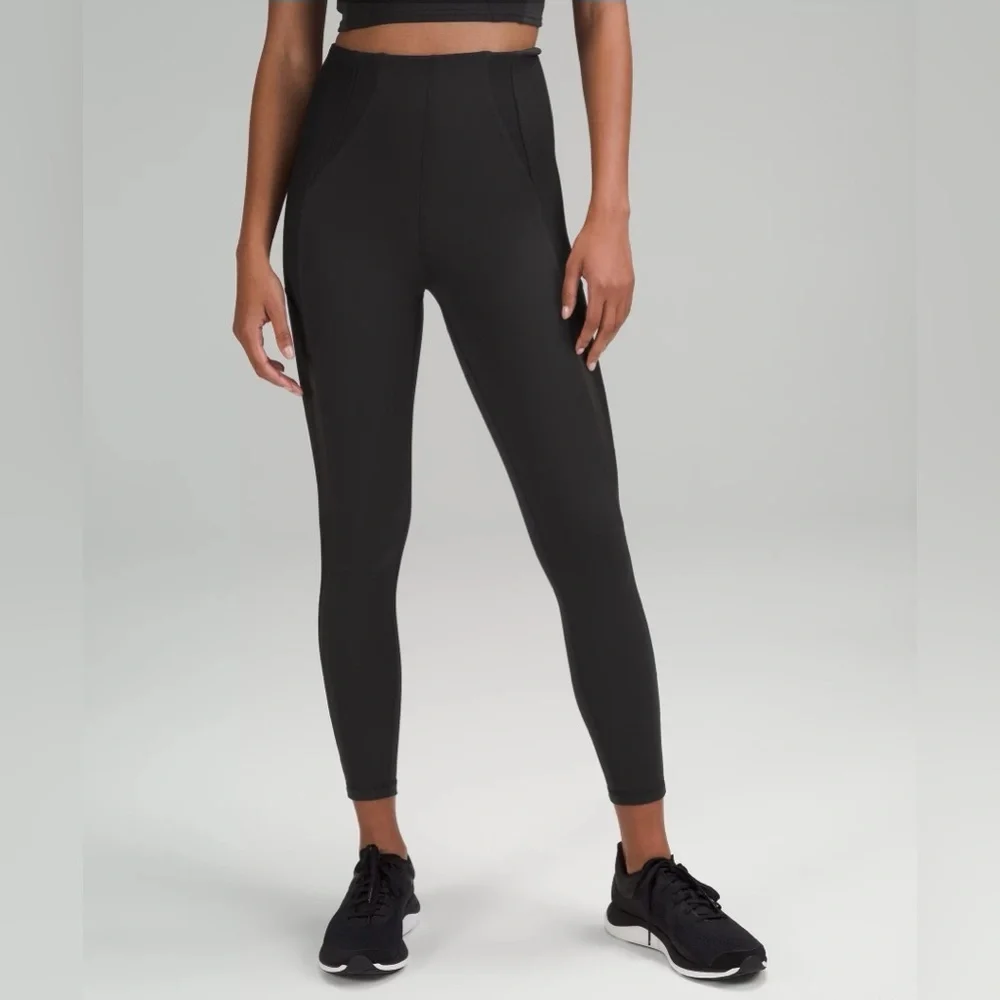 Lululemon Black leggings Everlux and Mesh Super high rise leggings 12 training